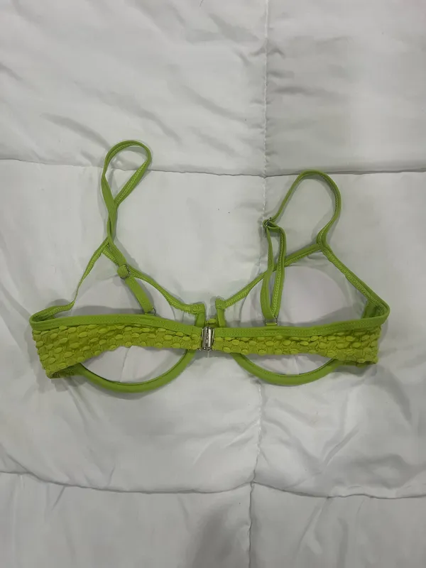 Green Textured Bikini Set Size Small - Image 6