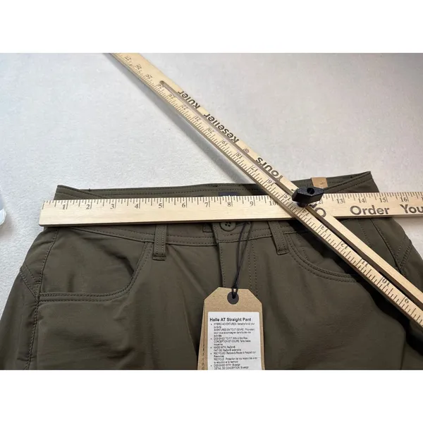prAna Womens Halle AT Straight Pants Slate Green Size 4 Hiking Outdoor NWT - Image 4