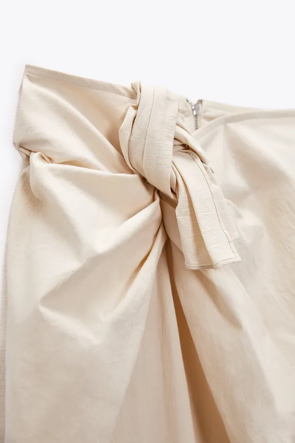 ZARA coord set sleeveless top midi skirt boho beige summer vacation party - Image 7