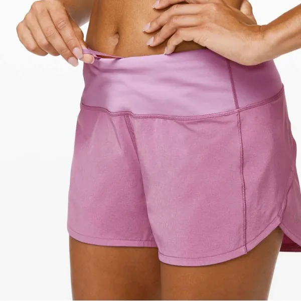 LULULEMON Speed Up Medium Rise Shorts 4” Size 4 Jubilee Purple EUC - Image 2