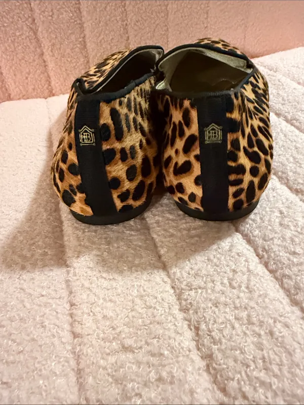 Birdies The Starling Cheetah Calf Hair Slip On Loafer Size 8.5 - Image 5