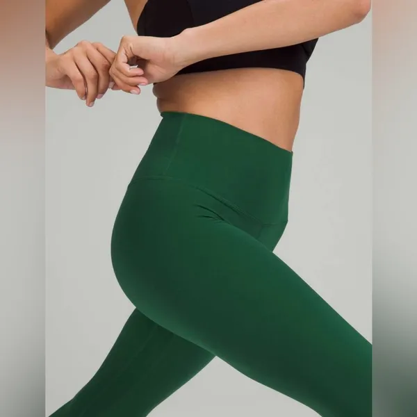 Lululemon NWT Align High Rise 28” Pants Leggings Everglade Green Size 14 - Image 2