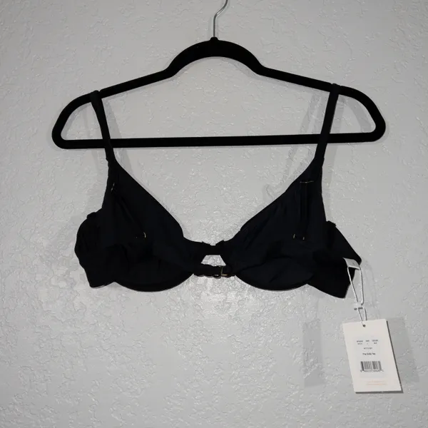 NWT Black The Sicily Swimsuit Top Size Large - Image 6