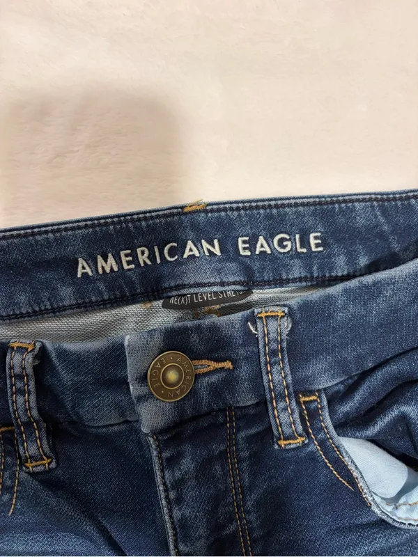 American Eagle Next Level Stretch High Waisted Distressed Jeans - 2 Short - Image 7