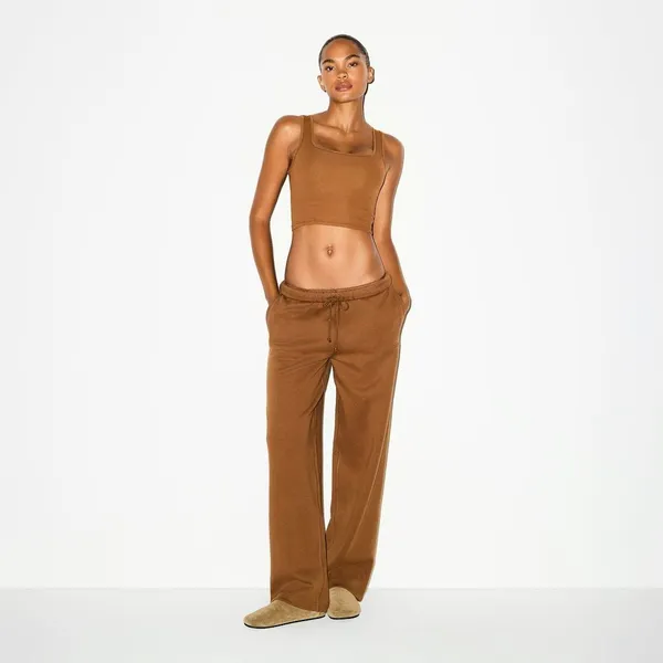 NWT Skims CLASSIC STRAIGHT LEG PANT Bison XXS - Image 3