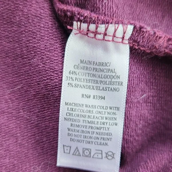 Etonic -525 Long Sleeve Mock Neck Top Magenta Small‎ - Image 5