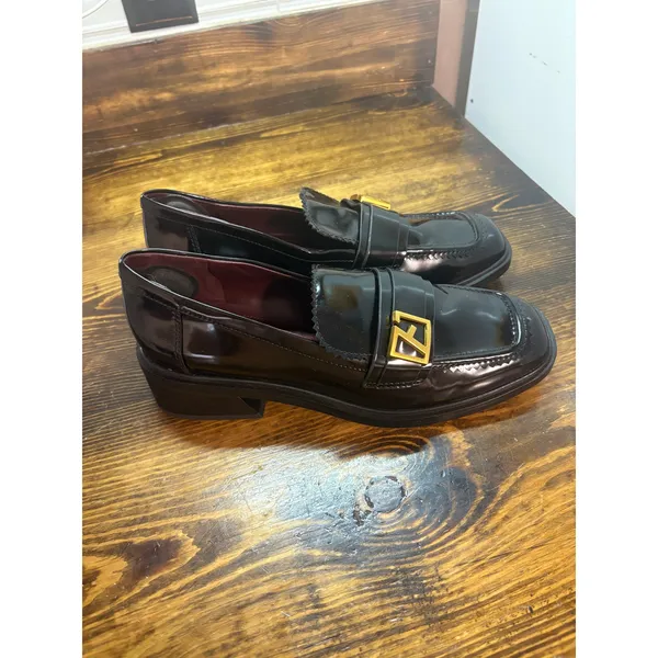 Franco Sarto‎ Black Gloria Patent Loafers Size 9.5 - Image 3