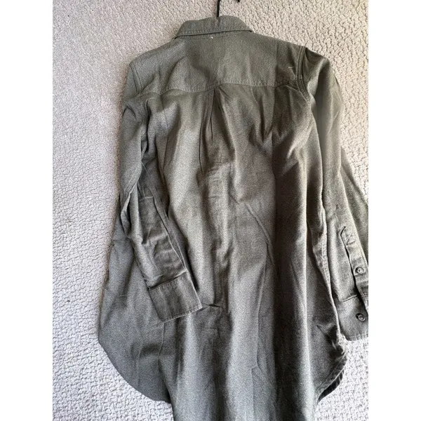 Carhartt Rugged Flex Relaxed Fit Long Sleeve Button Up Shirt Women's L Green NWT - Image 3