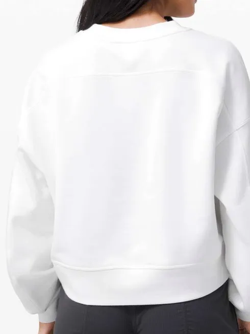 Lululemon Perfectly Oversized Crop Crew
White - Image 6