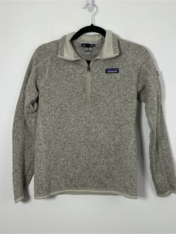 Patagonia Better Sweater 1/4 Zip Pullover Women’s Small Gray Fleece Jacket - Image 2