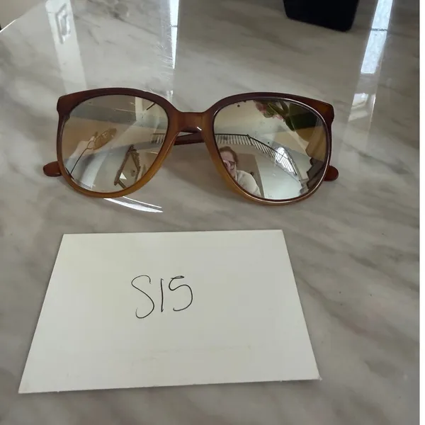 Vintage 80s Ray Ban Brown Polarized Yellow Mirror Lens Round Eye Sunglasses - Image 7