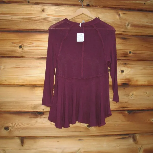 NWT Free People Maroon Top - Image 5