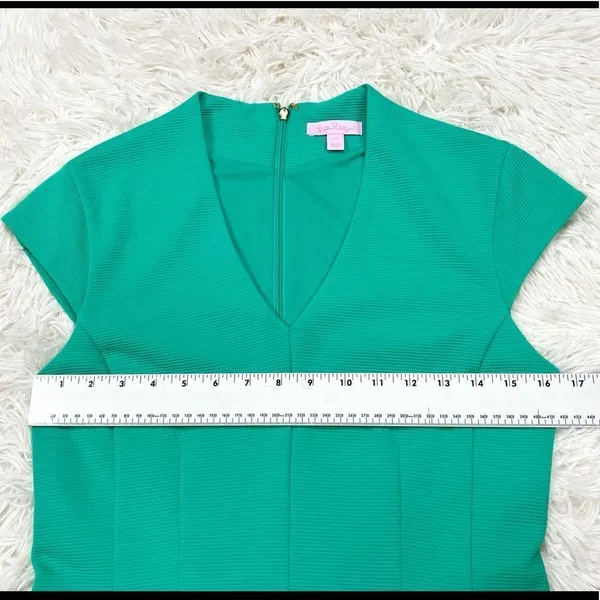 Lilly Pulitzer Bree Dress Jewel Green Fit‎ and Flare Size Medium - Image 3