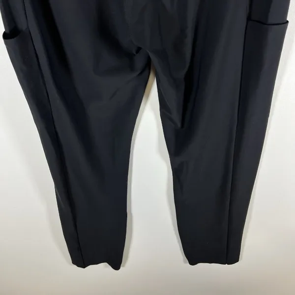 Athleta Stella‎ Shale Black Ankle Zip Stretch Trouser Pants Women's Size 12 - Image 9