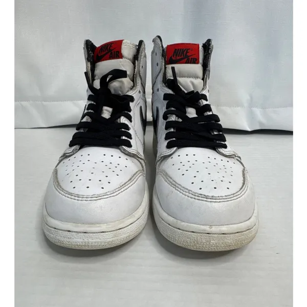 2016 Nike Air Jordan 1 Yin Yang White Black 6Y Womens 7.5 - Image 10
