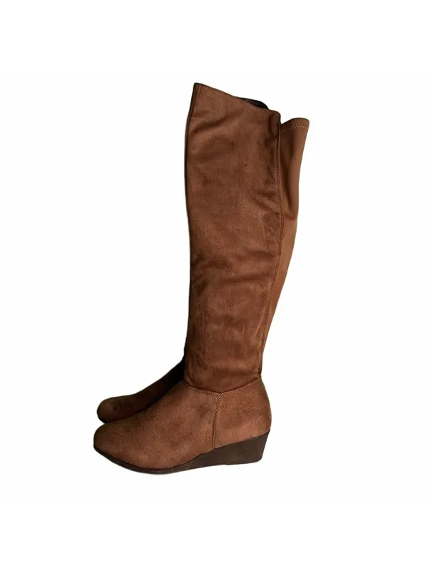 CL by Laundry Women's Over Knee High Tall Wedge Boot Size 7.5 - Image 4