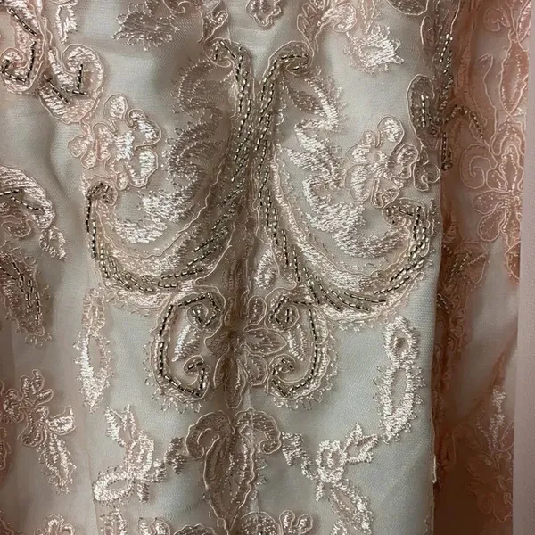 Pink Cocktail Dress - Intricate Beautiful Beading Approx Size 4 - Image 13