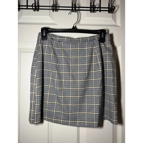Y2K A&F Plaid Button Up Mini Skirt Size Small Clueless Abercrombie - Image 4