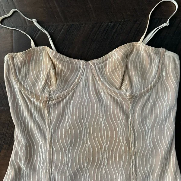 White Fox Corset Bodysuit - Image 5