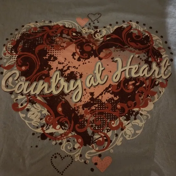 Lifestyle Legends T-Shirt "Country at Heart" Baby Blue X-Large - Image 3
