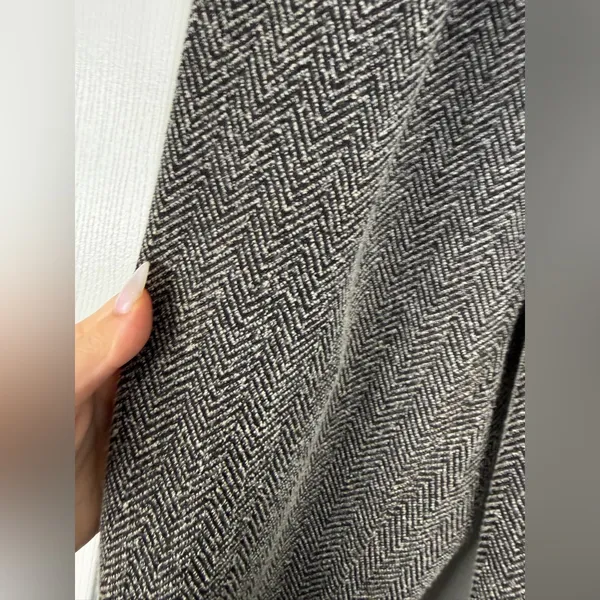 Sz 0 Free People Gray Herringbone Jogger Pants Pleated Trousers $158 MSRP - Image 6