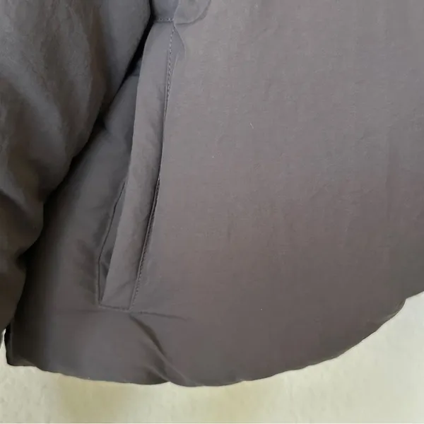 MY MUM MADE IT Bubble Open Puffer cropped gray Jacket Size S-M - Image 11