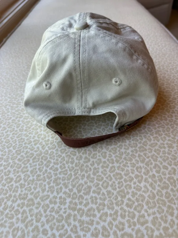 NWOT Embroidered 'Strong As A Mother' Off White Baseball Cap - Image 3