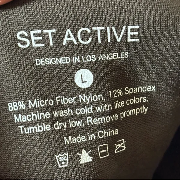 Set Active leggings. Size Large. Black. Excellent condition. - Image 6