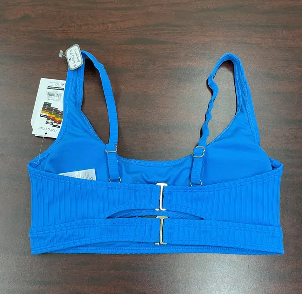NWT Time and Tru Blue Cutout Bikini Top - Image 3