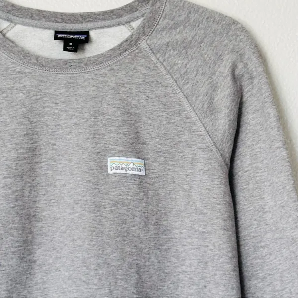 Patagonia Midweight Crew Gray Sweatshirt Size Medium - Image 2