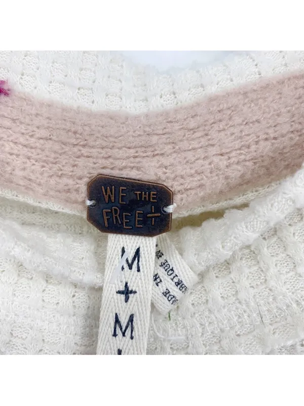 Free People Susie Swit Oversized Pullover Sweater M Mockneck Colorful Striped - Image 13