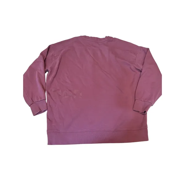 Lululemon Perfectly Oversized Crewneck Sweatshirt Plum Purple 100% Cotton Size 8 - Image 3