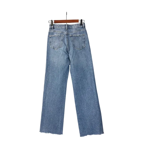 Garage Denim Wide Leg Distressed Blue Jeans Size Women's 0 (24) - Image 2