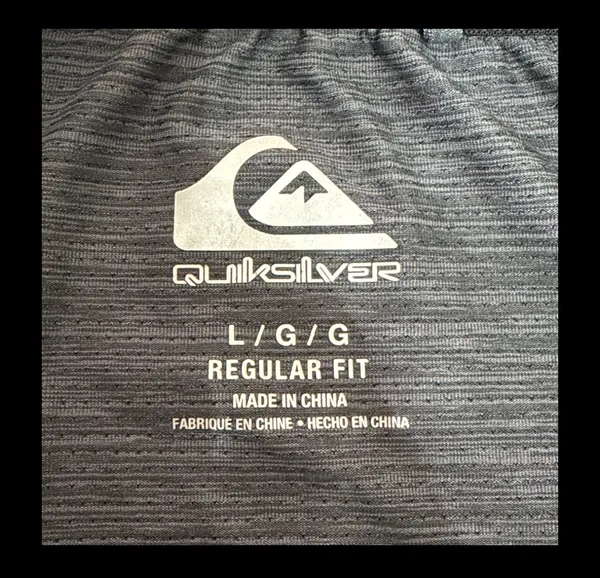 QuikSilver Gray /Charcoal T-shirt - size Large. Gently Warn & in excellent condition. Innovate your future printed on back tail. True color is the ones with measurements. Measurements approximately 22” from armpit to armpit x 26” long. Non-smoking home. priced to sell at as is condition. Don’t like my price, make reasonable offer! And thank you for checking my closet. - Image 4