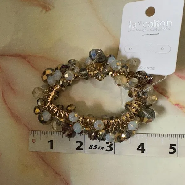 La Cotton beaded stretchy bracelet - Image 3