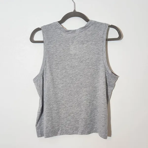 Fifth Sun Gray Tank Top with Stars NWT Size Large Cropped Star Tank Top - Image 3