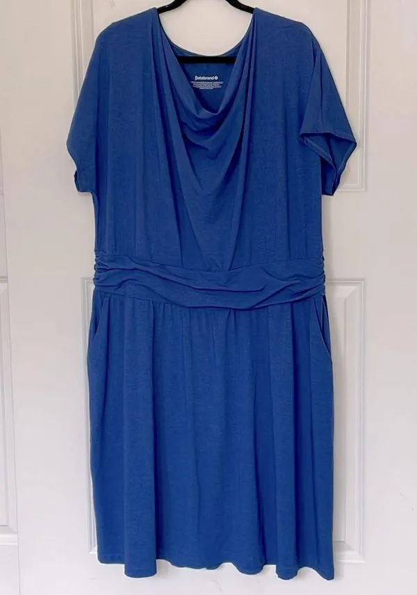 Betabrand Canopy Dress Seaglass Blue 2X - Image 2