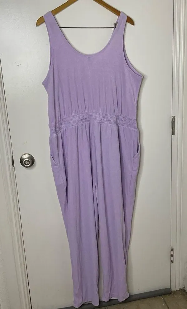 Torrid Sleep Terry Jumpsuit Size 2X Lavender Lounge - Image 5