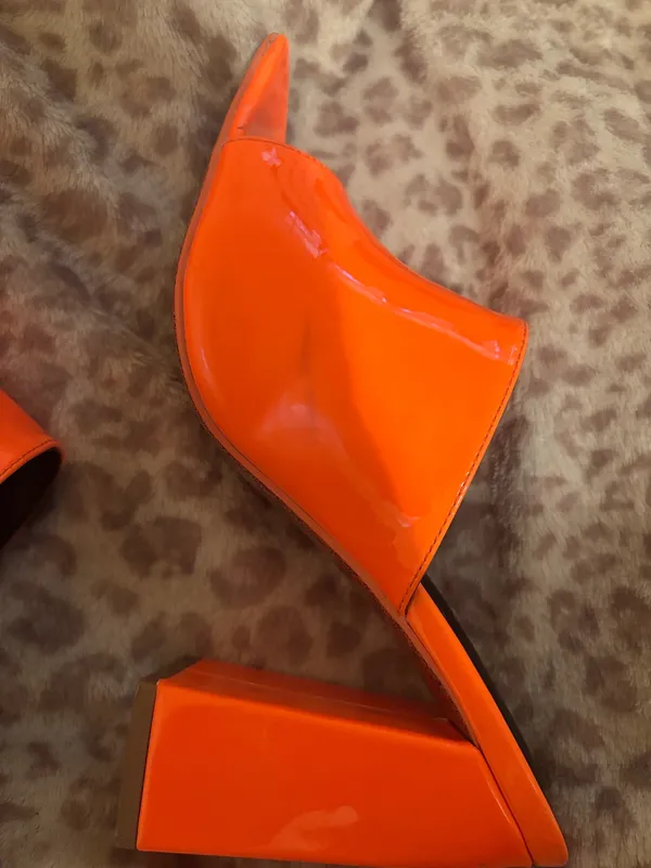Cape Robbin Orange Mules - Image 8