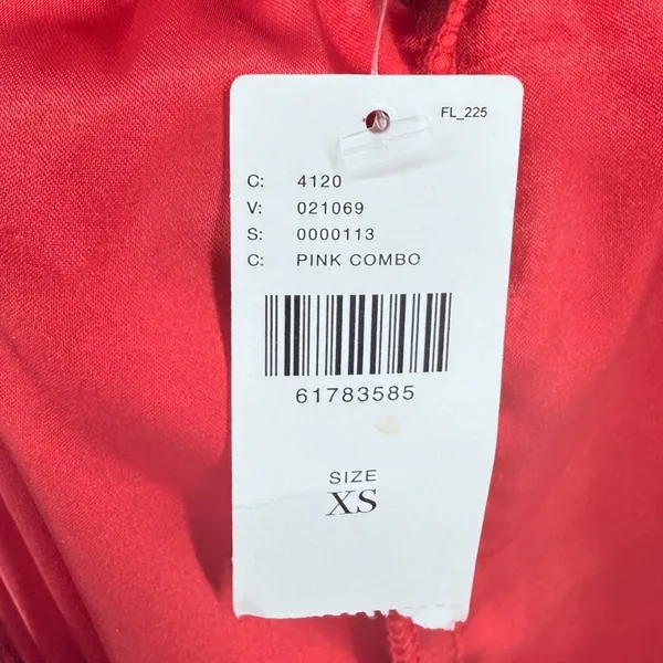 NWT Anthropologie Eva Franco‎ Strawberry Print Tiered Tulle Midi Skirt Size XS - Image 4