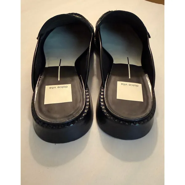 NWOB Dolce Vita Havan Loafer Mule in In Midnight Crinkle Patent Women's sz. 7.5 - Image 6