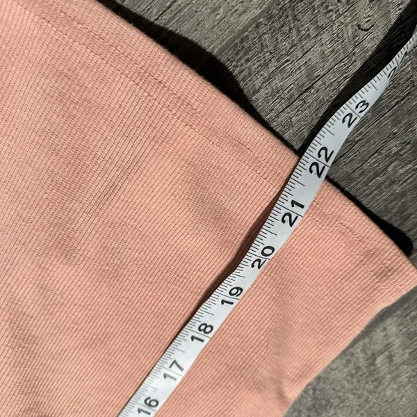 Off Shoulder Sweater Salmon Pink small top comfy asymmetrical design fold over - Image 7
