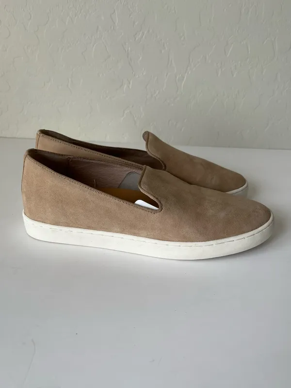 Birdies The Swift Slip On Sneaker Soft Suede Tan Size women’s 7.5 - Image 2