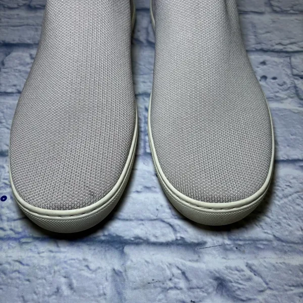 Rothy’s Women’s Chelsea Sneakers Boots Size 11.5 Lilac Gray Knit Comfortable - Image 4