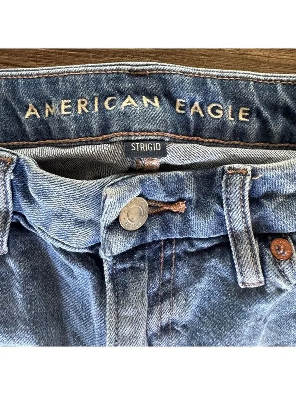 American Eagle Outfitters Curvy Stovepipe Mid Rise Jeans Medium Wash Women's 00 - Image 6
