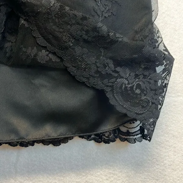WHITE HOUSE BLACK MARKET Dress Womens Size 4 Black Lace Lined Strapless Cocktail - Image 8