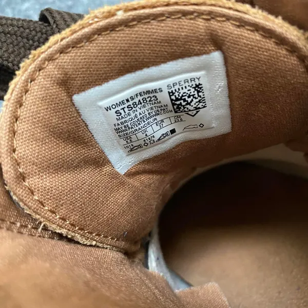 SPERRY WOMENS BROWN DUCK BOOTS OUTDOOR GORPCORE LUMBERJACK CHIC UTILITY - Image 7