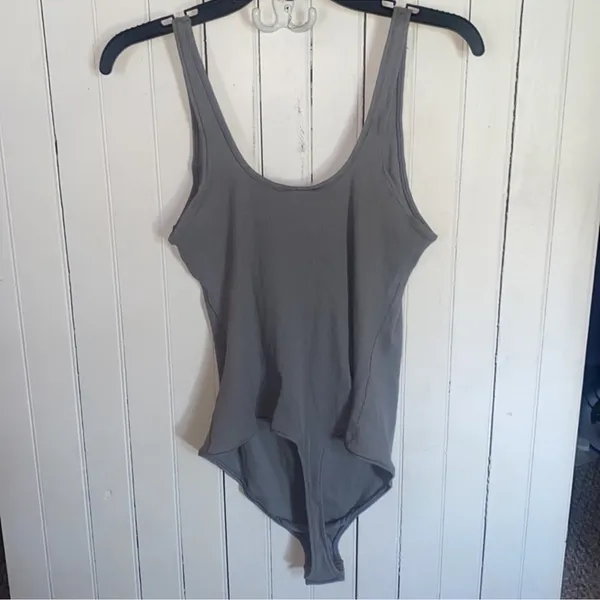 SKIMS Ribbed Stretch Cotton Bodysuit in Pacific NWT - Image 5