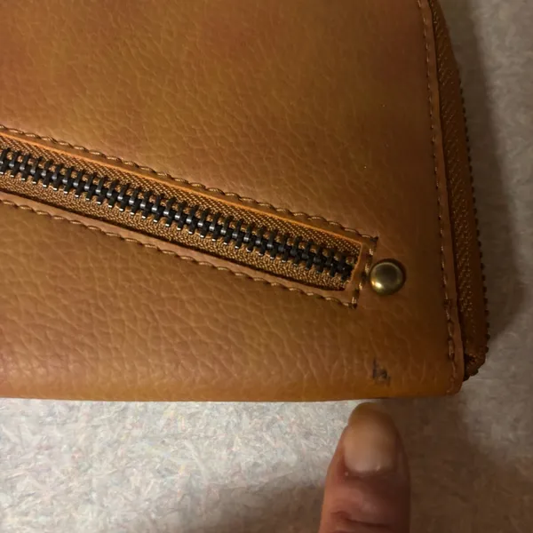 NEW Free People Faux Leather Preppy Coastal Western Fisherman Boho Wristlet - Image 3