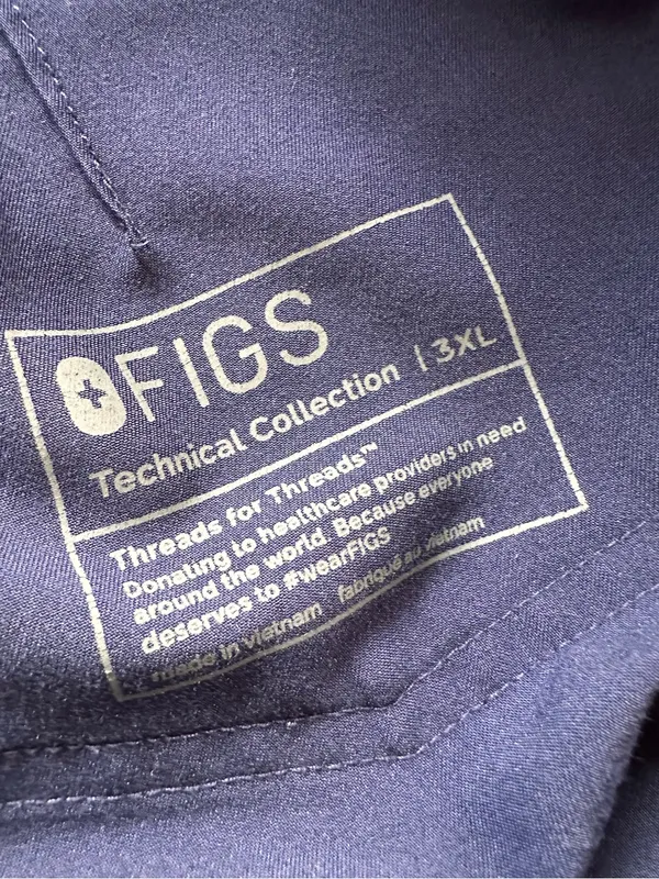 FIGS Zamora Casual Jogger Scrub Pants Navy 3XL - Image 11